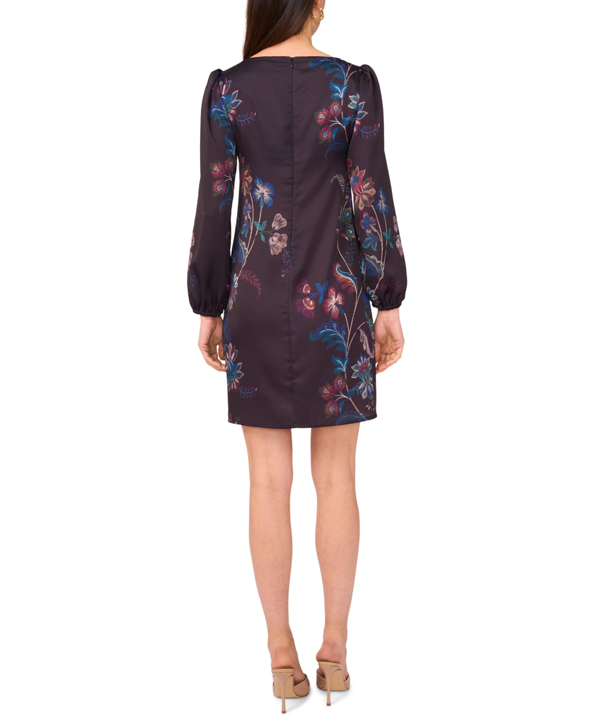 Vince Camuto Women's Woven Crewneck Dress