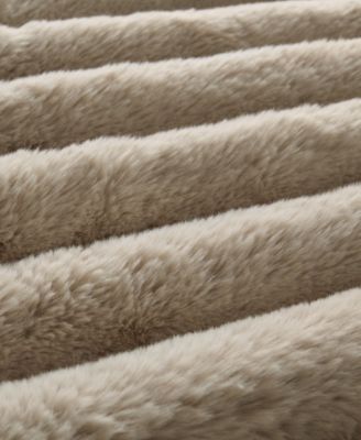 Jasmine Faux Fur Reverse to Velvet 3-Pc. Comforter Set, Full/Queen