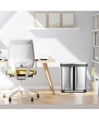 16 Gal Trash Can, Stainless Steel Kitchen Garbage Can