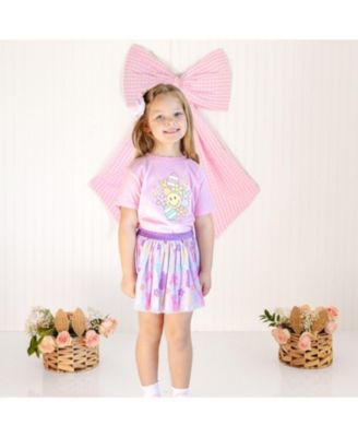 Girls Easter Doodle Short Sleeve T-Shirt