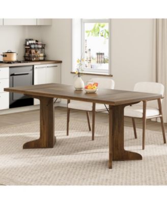 Kitchen Table 71.1 inch Dining Table for 6-8 People for Dining Room, Home Office, Living Room
