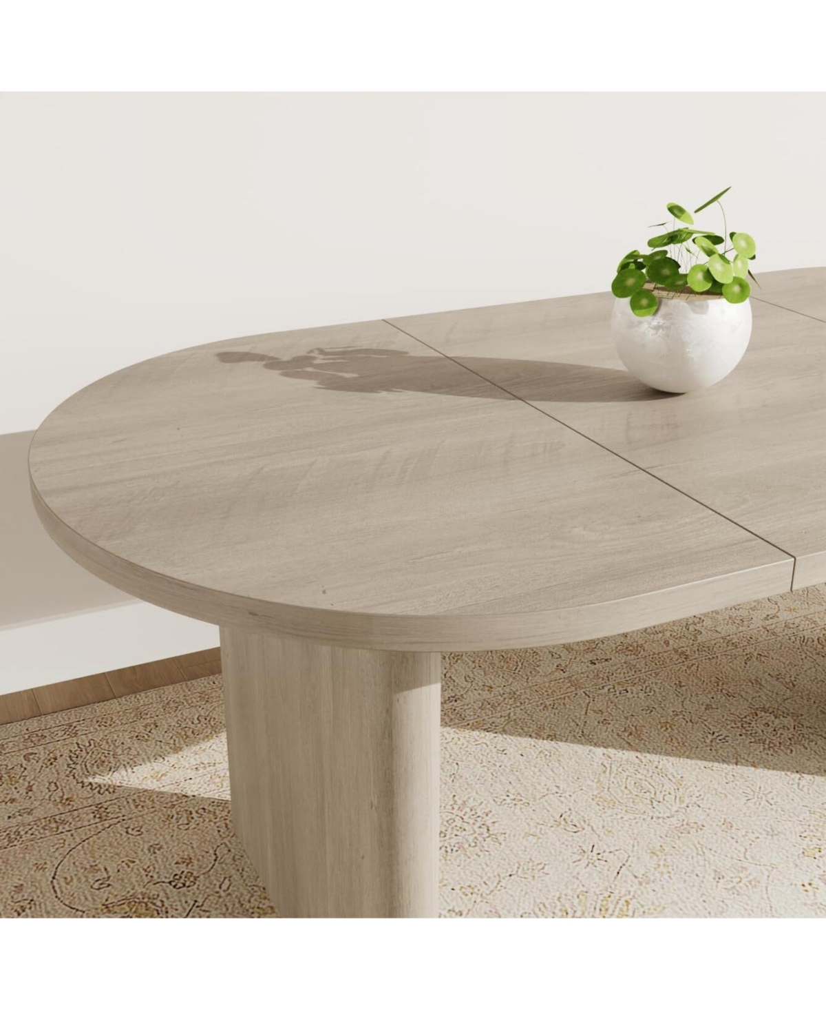 Gaomon Kitchen Table 70 Oval Dining Table for 6 to 8 People Long Large Kitchen Table for Dining Room, Home Office, Living Room