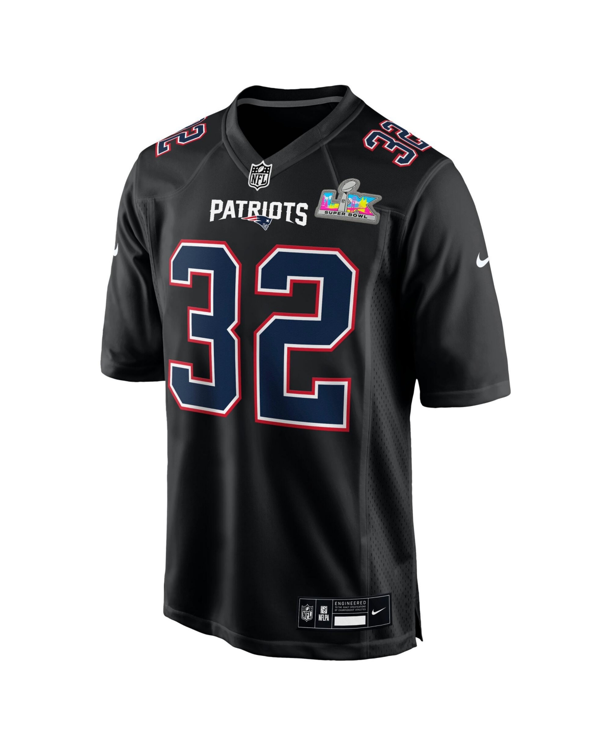 Nike Men's Treveyon Henderson Black New England Patriots Super Bowl Lx Fashion Game Jersey
