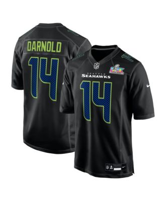 Men's Sam Darnold Black Seattle Seahawks Super Bowl LX Fashion Game Jersey