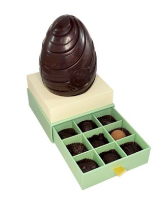 Easter Dark Chocolate Egg with Dark Chocolate Truffles, 10 -Pc.