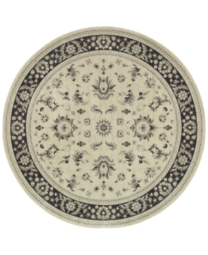 Jhb Design Tidewater Pira Ivory/Navy 7'10in Round Rug