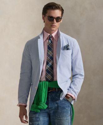 Men's Modern-Fit Seersucker Jacket