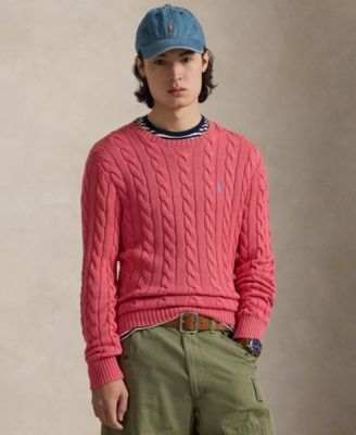 Men's Cable-Knit Cotton Sweater