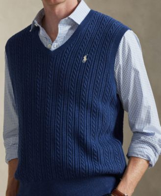 Men's Cable-Knit Sweater Vest