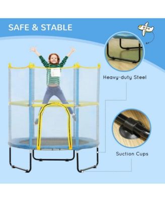 Kids Trampoline with Safety Enclosure for Ages 3–6
