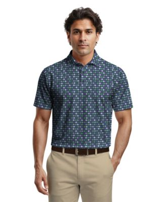 Men's Novelty Print Classic-Fit Polo Shirt