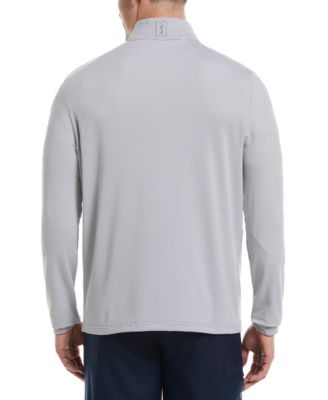 Men's Feeder Stripe Mock-Neck Golf Shirt
