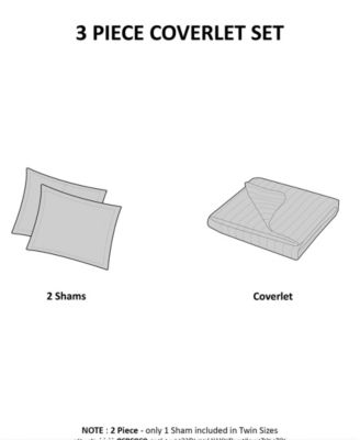 Keaton Quilted 3-Pc. Quilt Set, King/California King