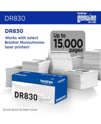 DR830 15,000 Page-Yield Drum Unit