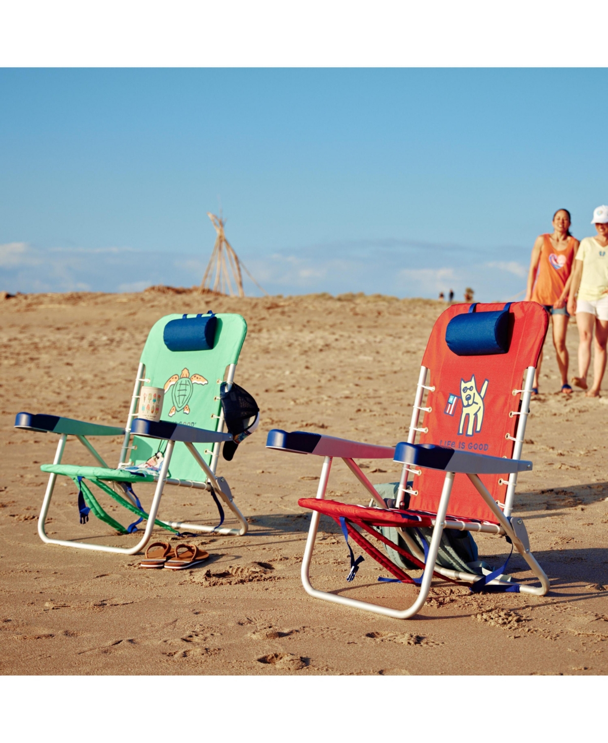 Life is Good 2 x 2 x 3 ft Beach Chair