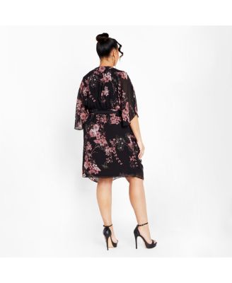 Women's Bold Blossom Wrap Dress