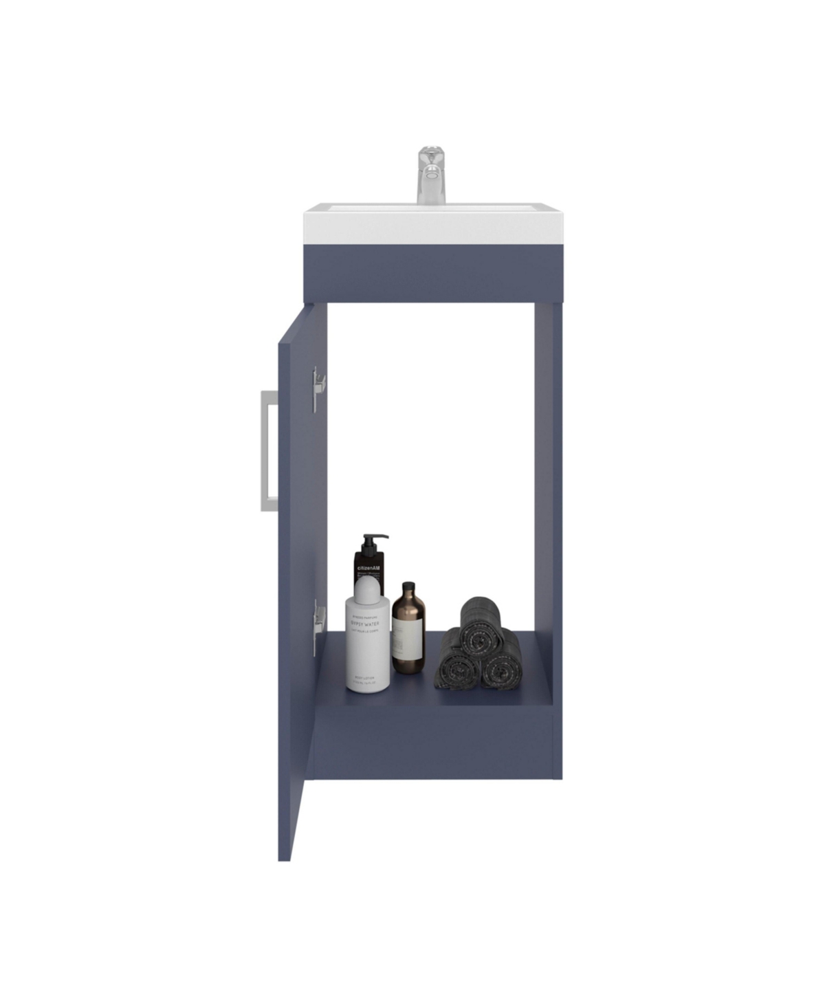 Fm Furniture Madrid Bathroom Vanity in melamine with 1 door