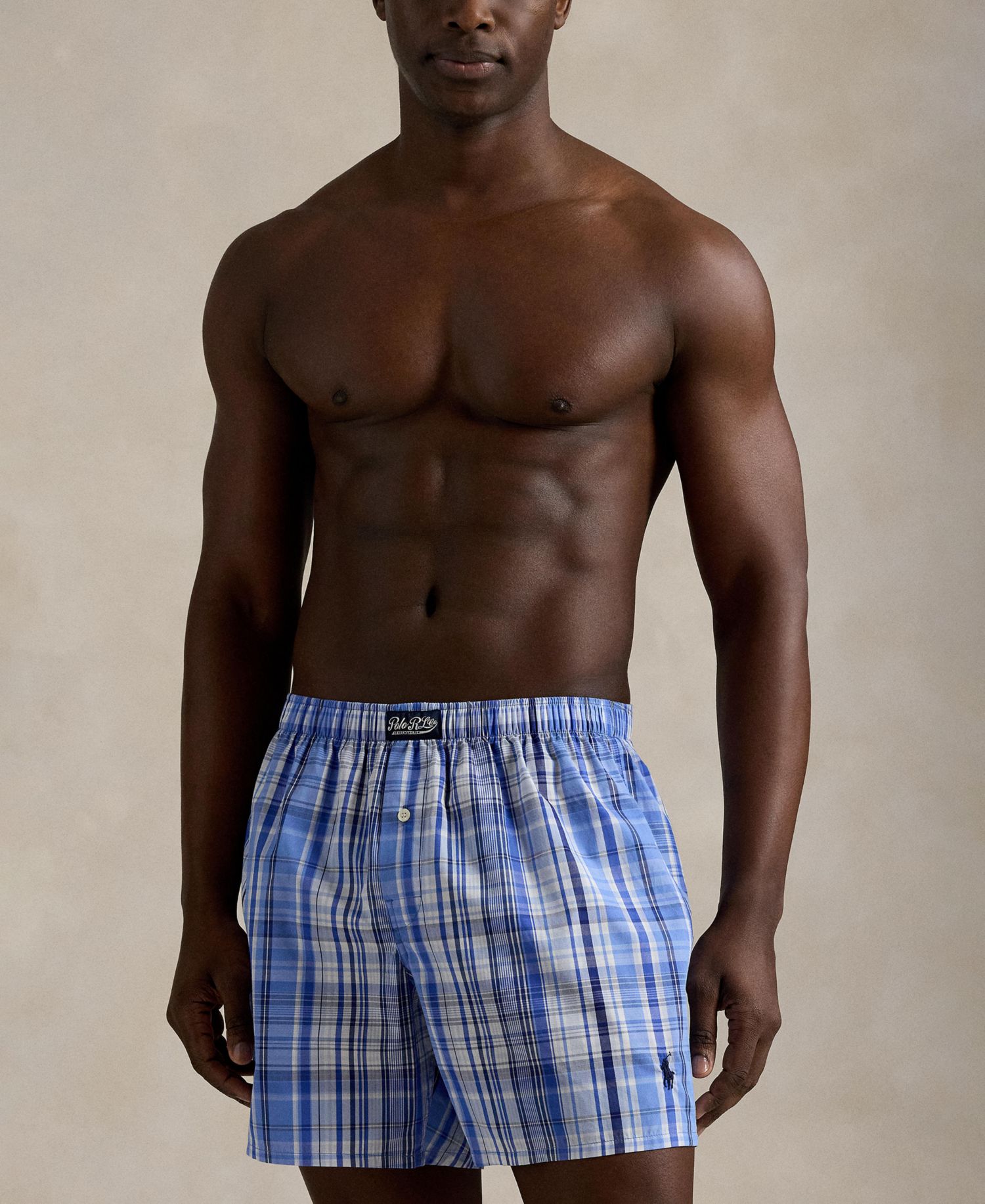 Men's Plaid Woven Boxer Briefs