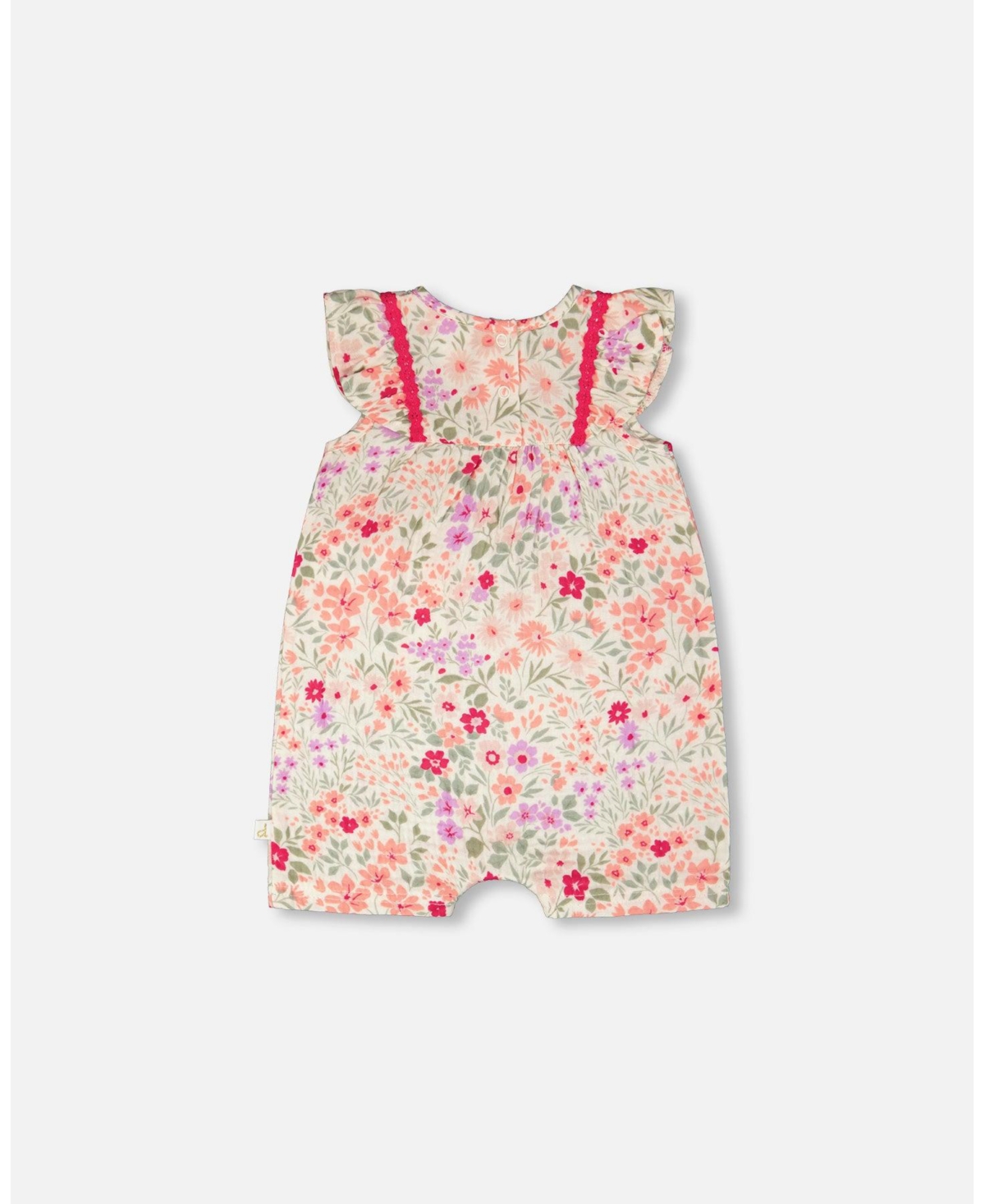 Draft - Deux par Baby Girls Romper Printed Flowers