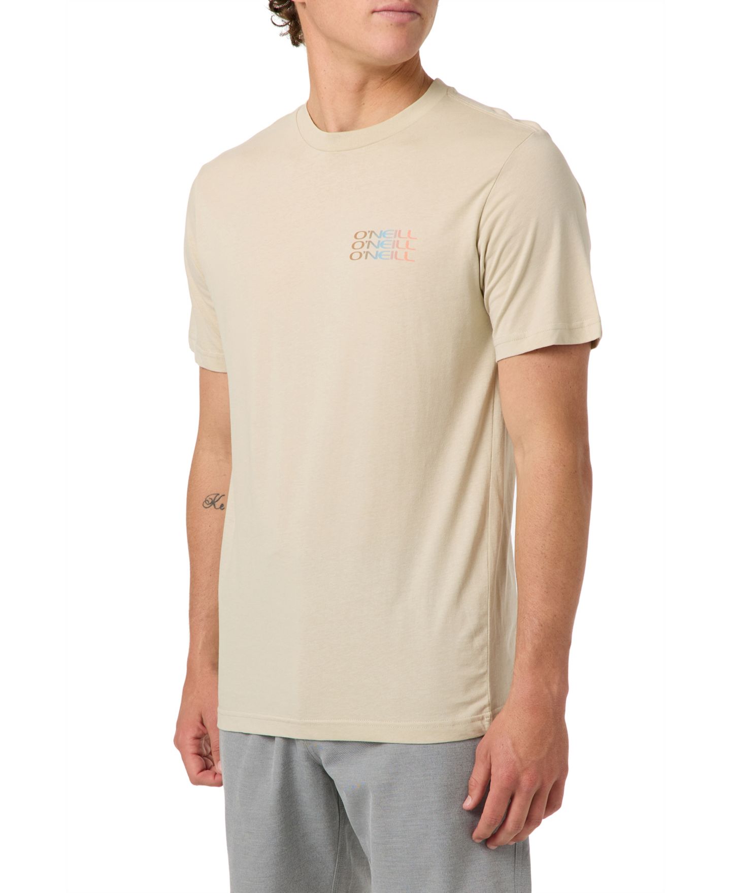Мужская футболка O'Neill Triple Stack Short-Sleeve, цвет: Хаки — фото 3