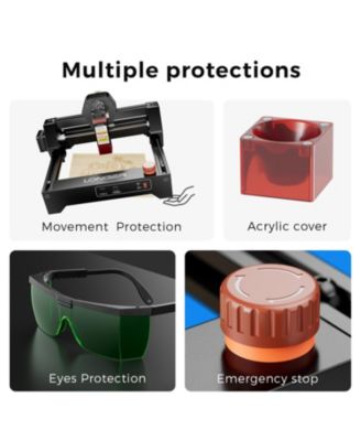 2.5W Mini Laser Engraver with 130×140mm Working Area, 0.04mm Spot, USB/WiFi/App Control