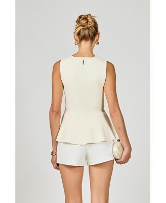 Women's Ring Detailed Flare Knit Top