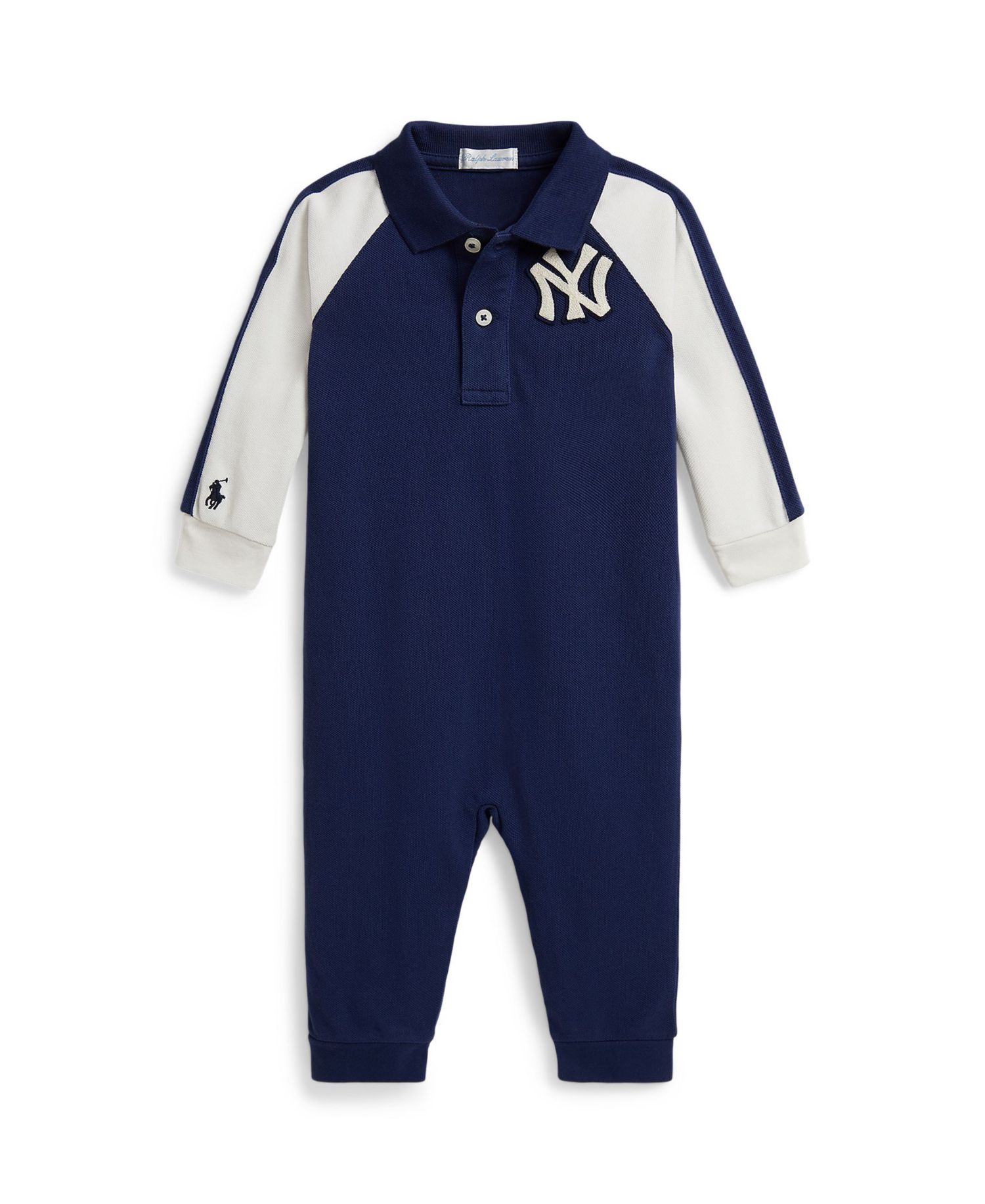 Baby Boys' Yankees Polo Collar Coverall
