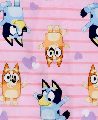 Girls' 4-10 Bluey Hearts Top and Pants, 2-Piece Pajama Set