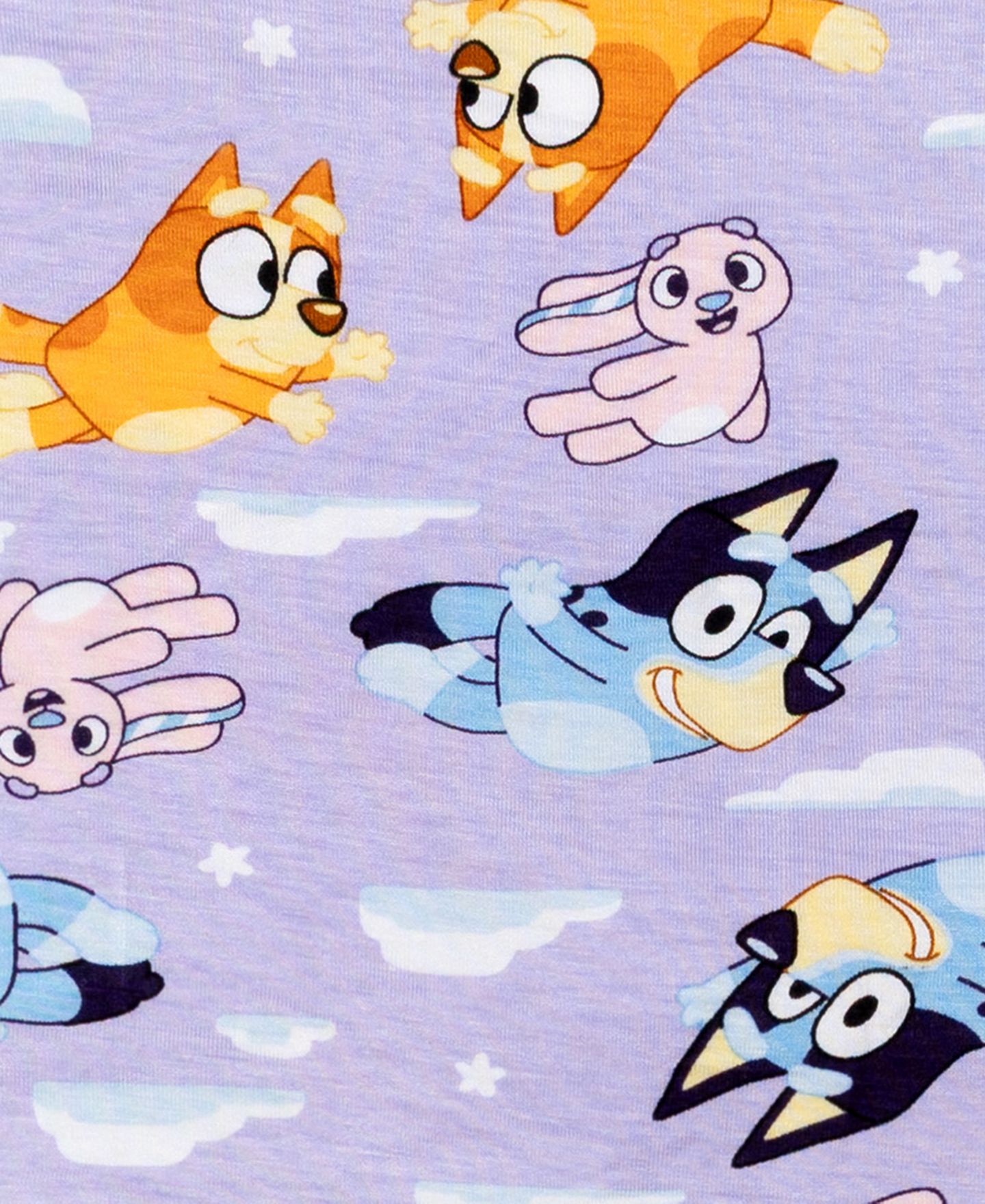 Детская пижама Bluey Dream: топ с принтом и брюки, 2T-4T, цвет: Фиолетовый — фото 3
