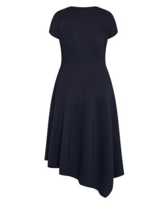 Women's Plus Size Ponte Flare Dress
