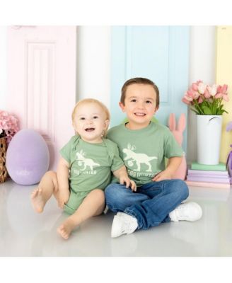 Baby Boys Egg Hunter Easter Short Sleeve Bodysuit