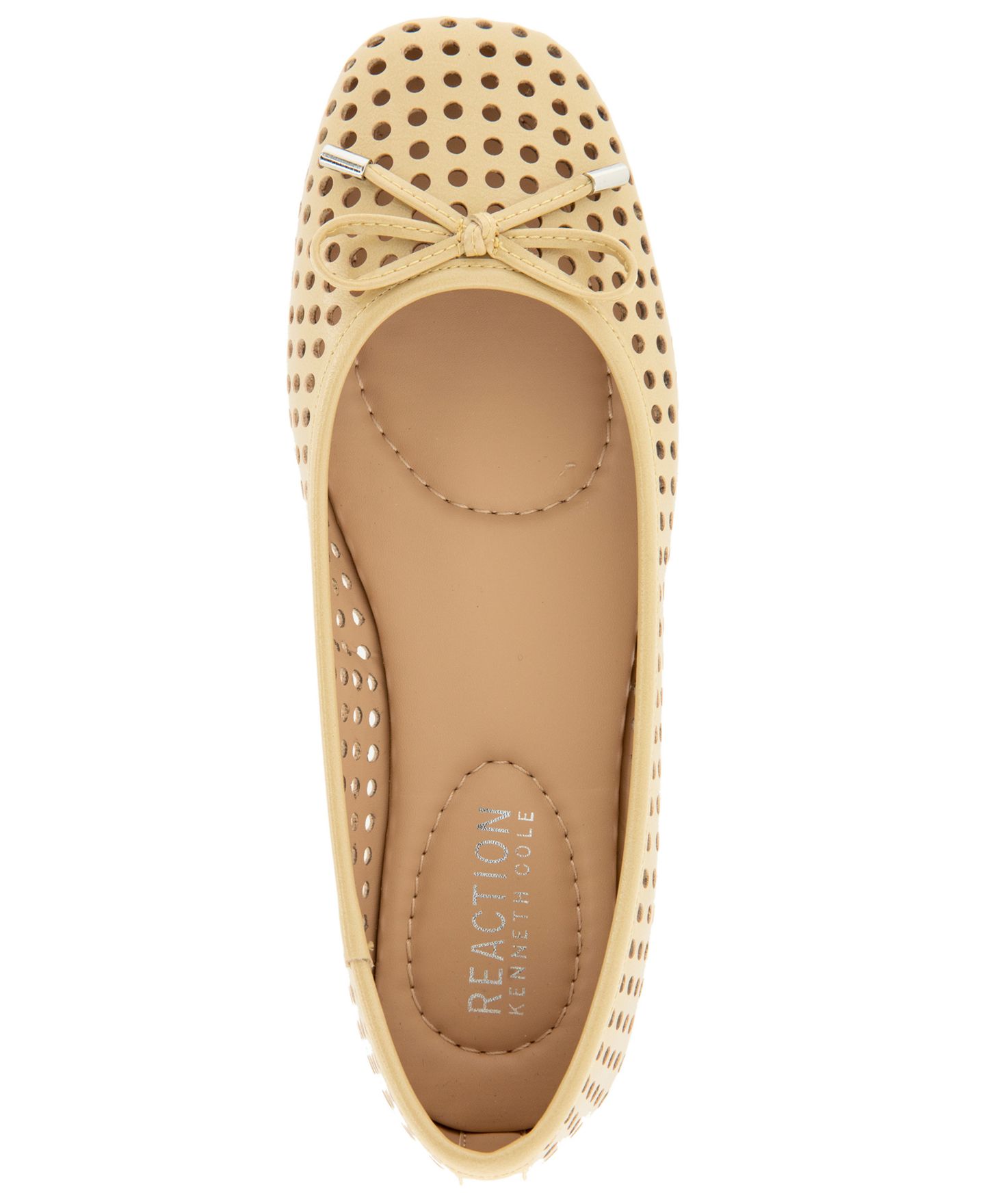 Женские перфорированные балетки Kenneth Cole Reaction Elstree, цвет: Custard — фото 4
