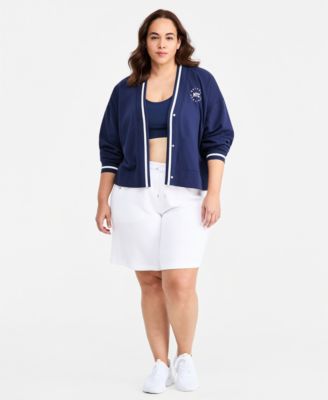 Plus Size NYC Fleece Cardigan Sweatshirt