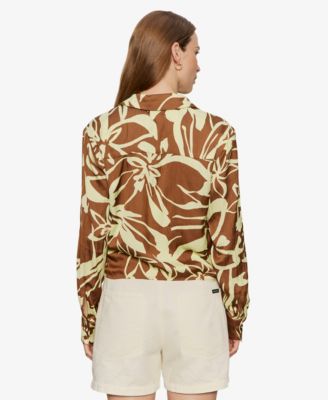 Women's Lover Printed Tie Shirt