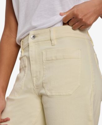 Women's The Marine Mid Rise Cropped Wide-Leg Jeans 