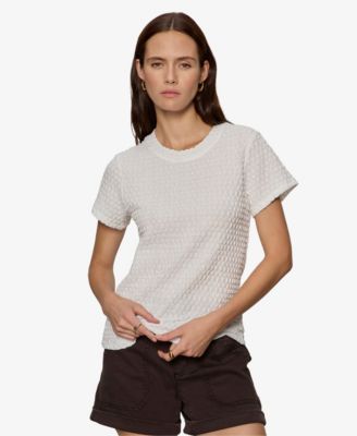 Women's Pucker-Up Textured Knit T-Shirt