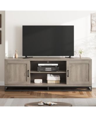 Farmhouse TV Stand Entertainment Center, for Living Room & Bedroom