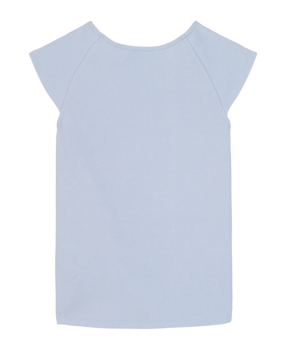 Calvin Klein Girls' 7-16 Ck Side Ruched Round Neck T-Shirt