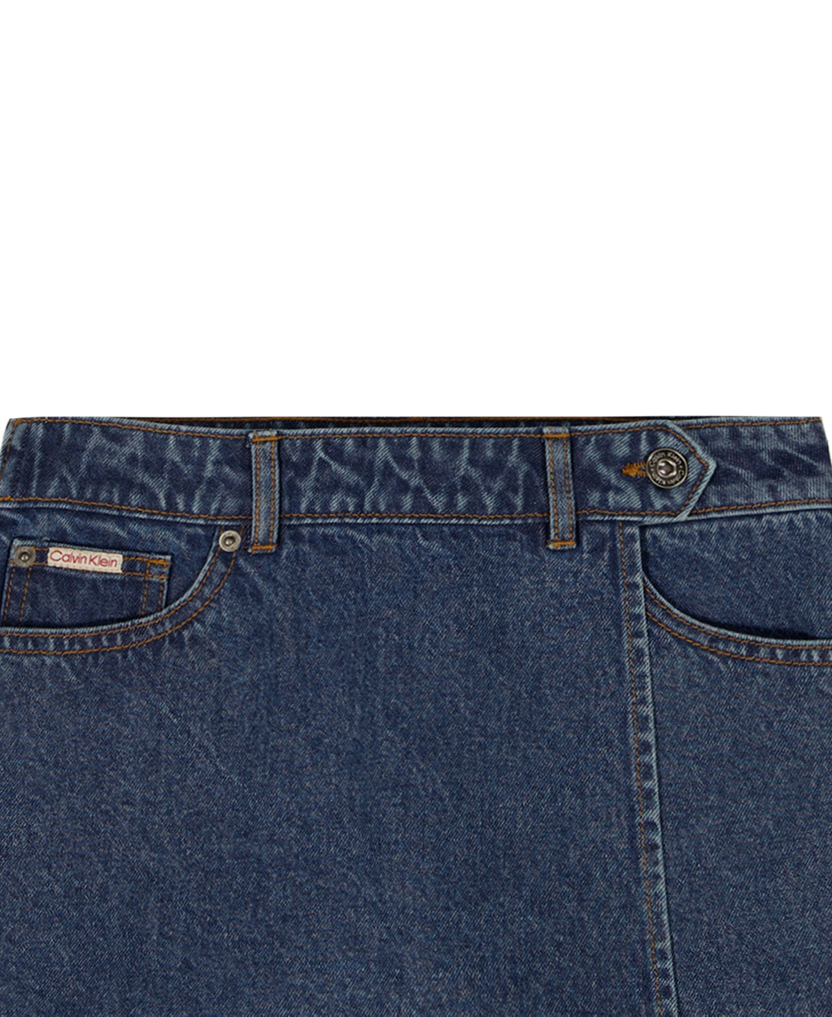 Calvin Klein Girls' 7-16 Denim Wrap Front Skort
