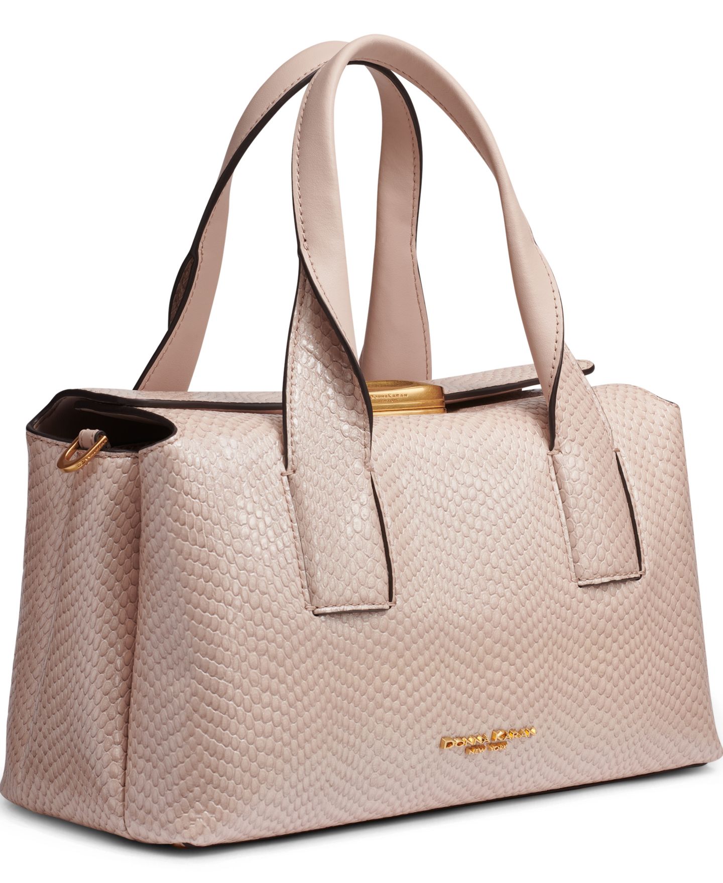 Женская сумка Donna Karan New York Medium Amagansett Snake Satchel, цвет: Снежный — фото 3
