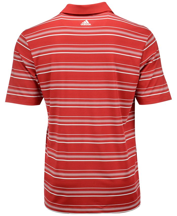 Adidas men's puremotion hotsell textured stripe polo