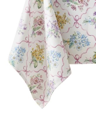 Bouquet Ribbon Tablecloth, 60" x 120"