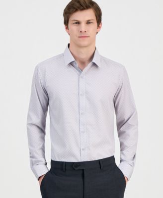 Men's Slim-Fit Performance Four-Way Stretch Dress Shirt