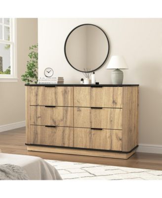 Modern Multi-Functional Six-Drawer MDF Cabinet