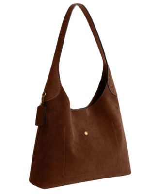 Brooklyn Large Suede Shoulder Bag 34