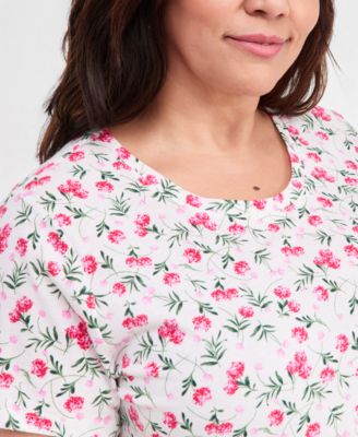 Plus Size Perfect Crewneck Short-Sleeve Top