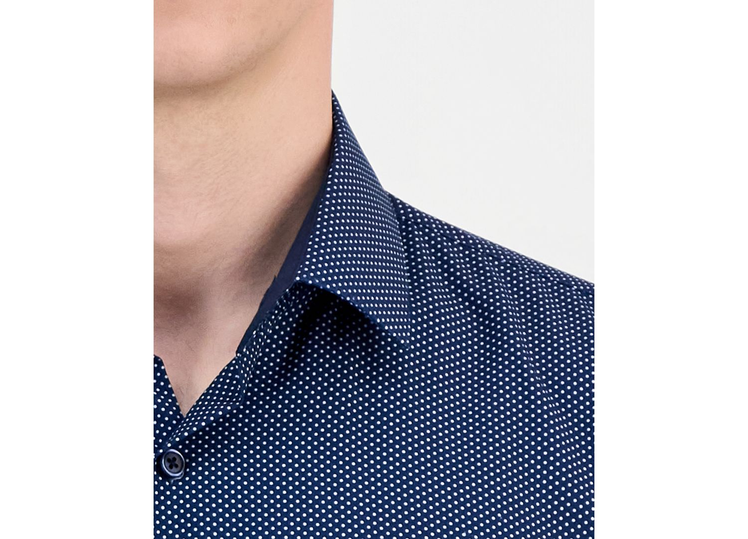 Men's Slim-Fit Performance Four-Way Stretch Dress Shirt
