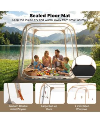 Clear Bubble Sports Tent Pod with Sealed Floor, Waterproof All-Weather Shelter