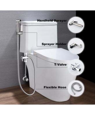Handheld Bidet Sprayer for Toilet, Adjustable Water Pressure Jet Spray, with Bidet Hose, for Bathroom & Cloth Diaper