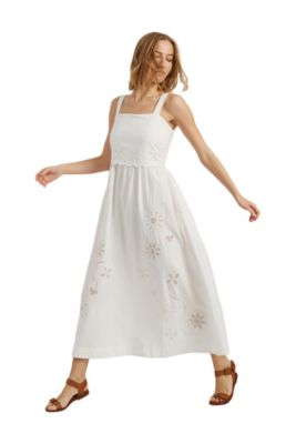 Women's Chinti and Parker Sienna Linen-Blend Broderie Summer Dress
